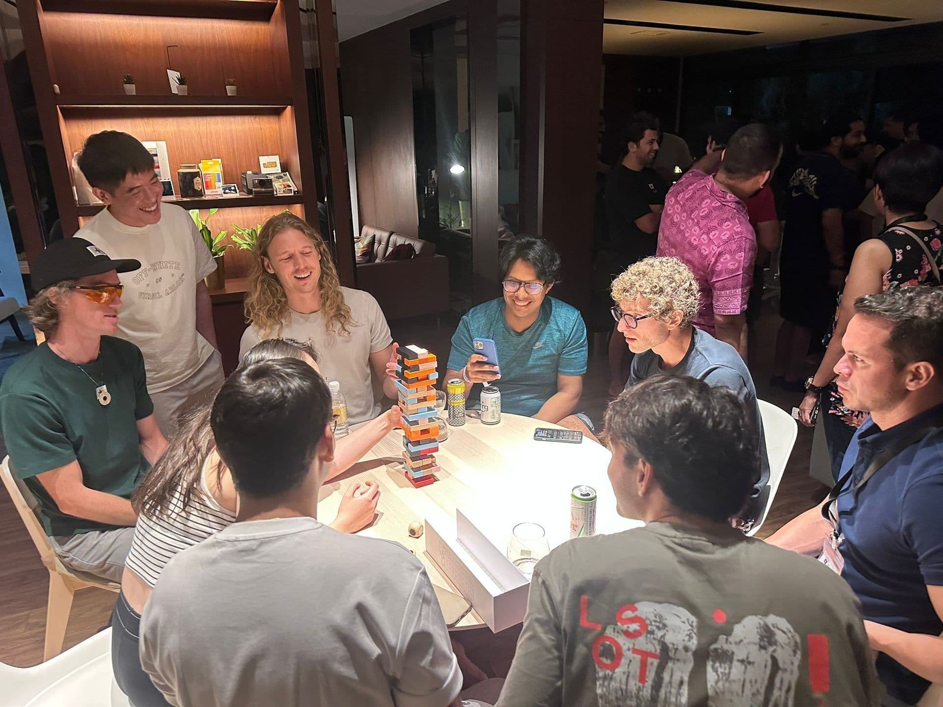 Community members socializing